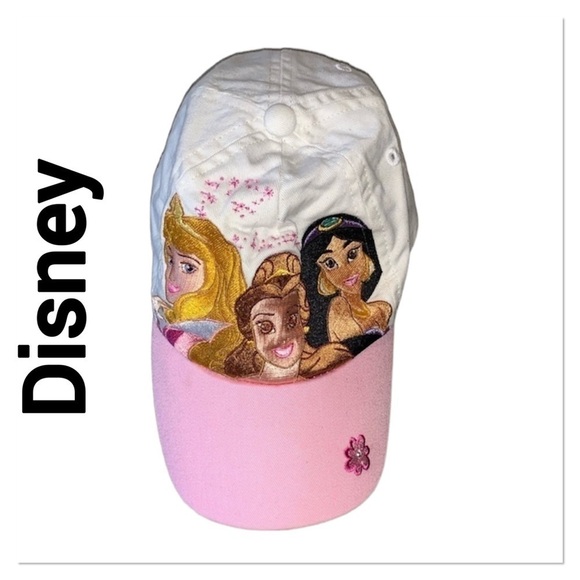 DISNEY Princess Pink & White Baseball cap XS Y2K - Picture 1 of 8